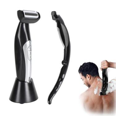 Imagem de Aparador traseiro masculino VBESTLIFE para uso úmido e seco, recarregá