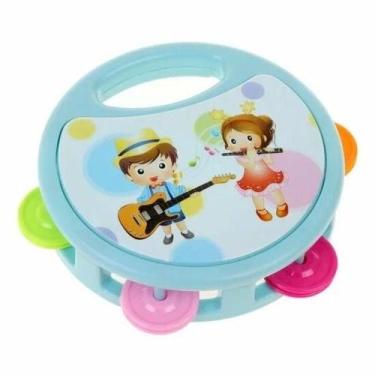 Imagem de Kit Musical Infantil Baby Com Pandeiro Colorido e Chocalho - Toys