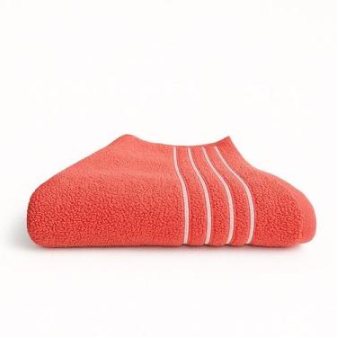 Imagem de Toalha de Banho Branca Camesa, Vermelho
