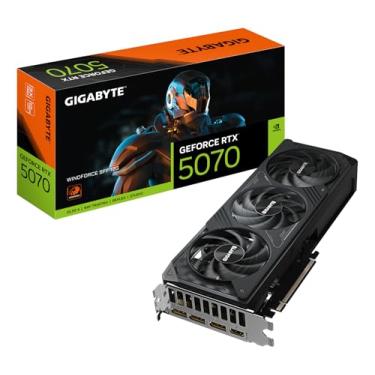Imagem de Gigabyte Placa gráfica GeForce RTX 5070 WINDFORCE SFF 12G - 12GB GDDR7, 192bit, PCI-E 5.0, 2512MHz Core Clock, 3 x DP 2.1b, 1 x HDMI 2.1b, DLSS 4, GV-N5070WF3-12GD