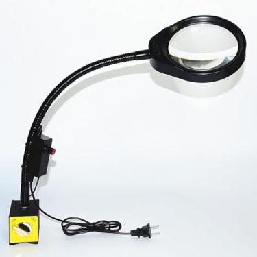 Imagem de 3x 5x 8x 10x Vidro com luz e suporte, lâmpada flexível de lâmpada de ganso -ganho, lâmpada de lupa iluminada diminuído de vidro livre para leitura, trabalho próximo, hobbies, artesanato, vid