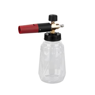 Imagem de WeiLaiKeQi Pulverizador de espuma de 1/4 pol., conexão rápida, portátil, pulverizador de pressão compacto multiuso, ferramenta para lavagem de janelas e carros, Transparente 1.5l