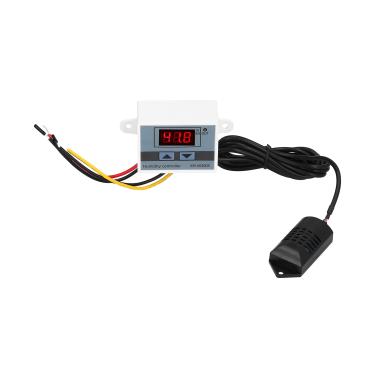 Imagem de Interruptor de Controle do Sensor Higrômetro LED Módulo Controlador de Umidade Digital 0% -99% RH XH-W3005 24V Fácil de Operar para Potência de Carga de 240W Com Revestimento