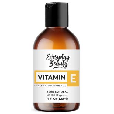 Imagem de Óleo de vitamina E Everyday Beauty D-Alpha Tocoferol 100% puro 120 ml 