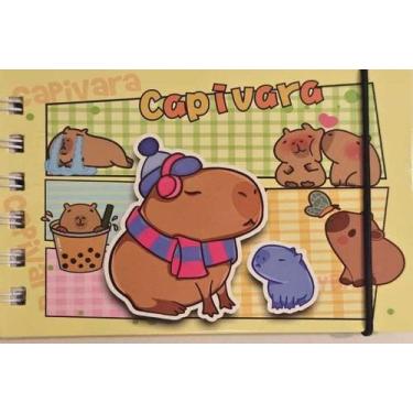 Imagem de Super Livros De Colorir Capivaras 50 Páginas Capa Dura educativo e lúd