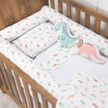 Imagem de Jogo de lençol Moderninhos berço americano Dinossauros - Home Fernande