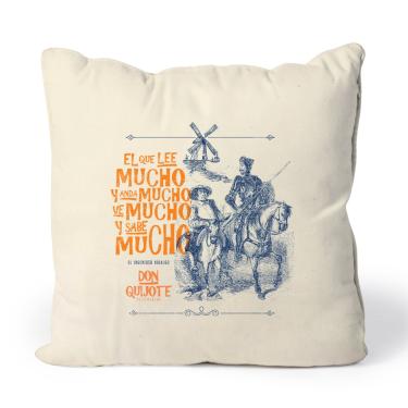 Imagem de Almofada Dom Quixote - Bege - Casual - Studio Geek  unissex