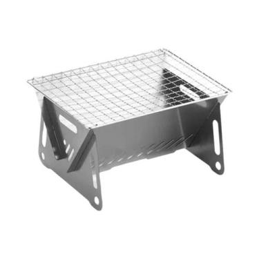 Imagem de Grelha Multifuncional De Aço Inoxidável Para Churrasco, Fogão a Lenha 