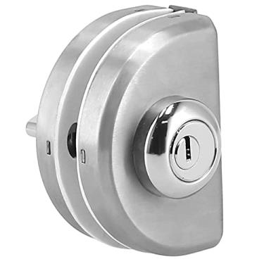 Imagem de Trava Deslizante da Porta, 10-12 Mm de Espessura da Porta de Vidro Anti -roubo, Maçaneta de Deslizante Com 3 Teclas Trava de de Vidro para Casa Em Família, Plana, Sala de Estar