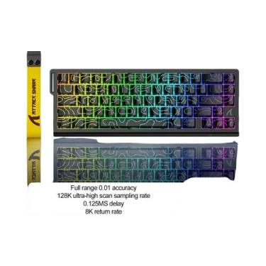 Imagem de Teclado Mecânico Para Jogos RGB ATTACK SHARK X68HE Interruptor Magnéti