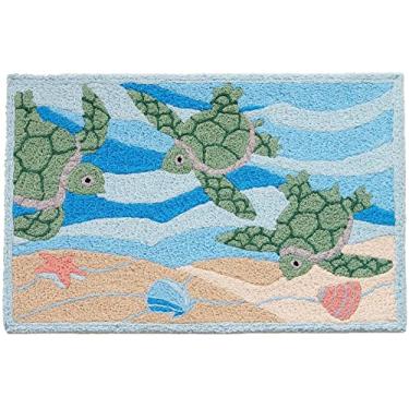 Imagem de Jellybean Sea Turtle Beach Indoor Outdoor Rug Other
