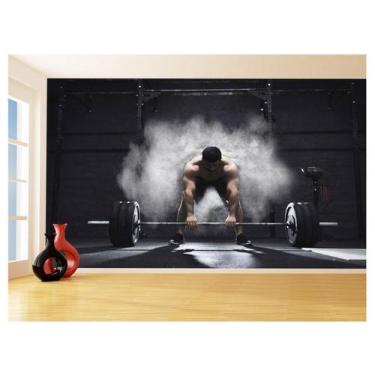 Imagem de Papel De Parede 3D Academia Exercício Exercício Funcional 3,5M Aca34 -