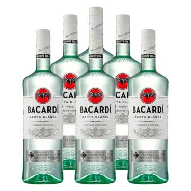 Imagem de WebBar, Kit Rum Cubano Bacardi Carta Blanca 980ml 6 Unidades