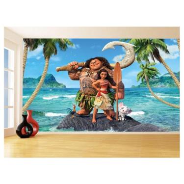 Imagem de Papel De Parede 3D Infantil Moana Princesa Maui 3,5M Azs379 - Você Dec