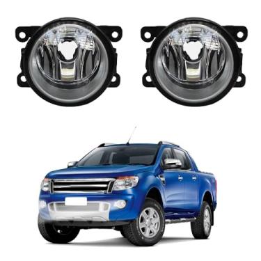 Imagem de Par Farol de Milha para Ranger 2013 a 2022 Farolete Auxiliar Neblina