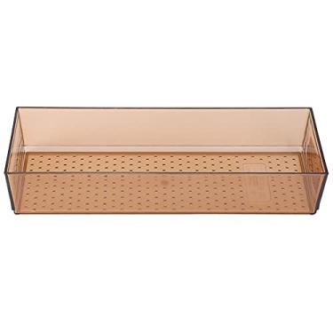 Imagem de Organizador da gaveta da armários de cozinha, caixa de armazenamento de separação de faca de faca de plástico, bandeja de talheres para utensílios de utensílios de utensílios (Tamanho pequeno) (Longa
