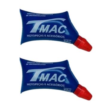 Imagem de Kit 2 Graxa Branca Lubrificante Corrente Transmissão Moto