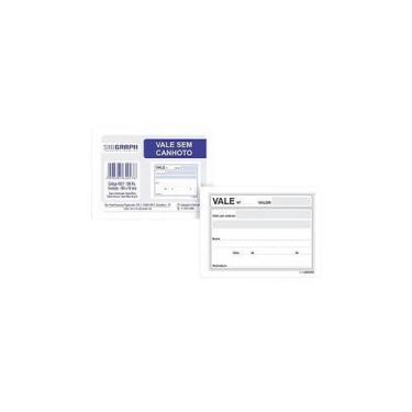 Imagem de Bloco sidgraph vale s/ canhoto 100 folhas 104x78 - pt c/ 20