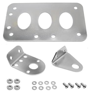 Imagem de CADUFUELLY Suporte De Placa Lateral Personalizado Para Motocicleta, Estilo Zigue-Zague Horizontal E Vertical, 7" X 4" Substituição Harley Davidson Touring Bobber Chopper Honda Kawasaki Suzuki Yamaha