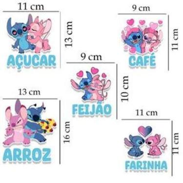 Imagem de Cartela C/05 Unid De Adesivos Para Potes - Temas - Lojinha Da Luc Ades