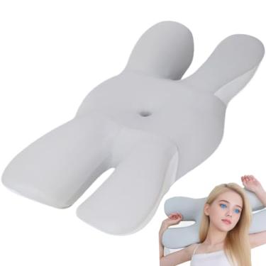 Imagem de Travesseiro Cervical Para Dormir - Almofada Ergonômica Para Dormir De Lado Para Adultos | Acessório de Cama Com Resiliência Lenta Para Homens e Mulheres