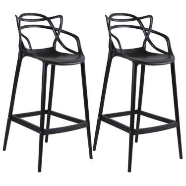 Imagem de Kit 2 Banquetas Allegra 66cm – Design Moderno Para Cozinha Ou Bar