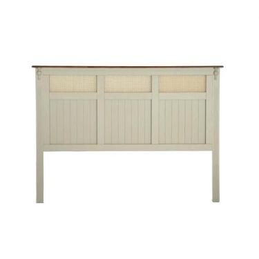 Imagem de Cabeceira de Cama King Size de Madeira com Rattan Veneza - 6013-C - Me