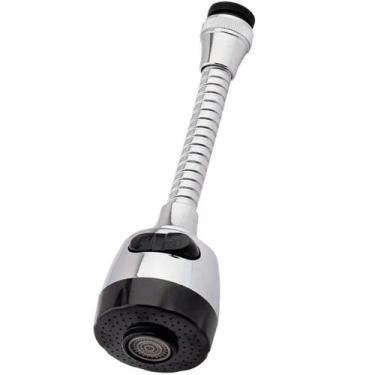 Imagem de Bico Torneira Chuveirinho Gourmet Arejador 2 Jatos Abs Inox - Top Rio