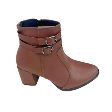 Imagem de Bota casual marina carvalho - estilo e conforto, Cafe, 37