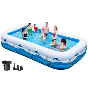 Imagem de Piscina inflável BEFAMALI Extra Large 330x180x55cm com bomba