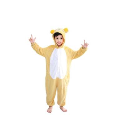 Imagem de Urso Amarelo Infantil Pijama Kigurumi Macacão Fantasia - AYERA, 6