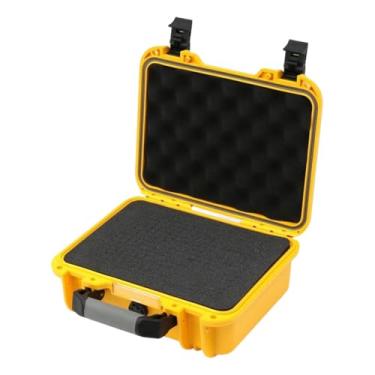 Imagem de Ioensy Caixa de ferramentas rígida à prova d'água, estojo rígido anti-impacto para transporte, proteção para microfones, câmeras, equipamentos de teste, Amarelo