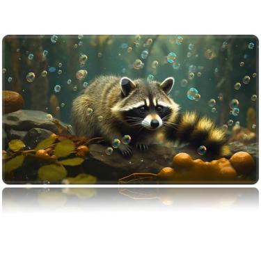 Imagem de Playmat BVDIKMI Magic Forest Raccoon - Tapete para Jogos de Cartas 60x