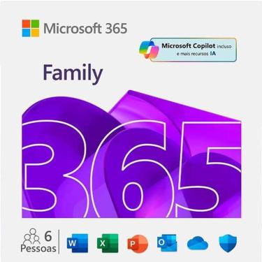 Imagem de Office 365 Family - 12 Meses - 6 Usuarios - Copilot - 1tb Onedrive