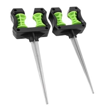 Imagem de Aramox Leve ABS Gramado Mangueira Suporte Estaca, 2pcs para Tubo De Água Jardim Mangueira Spike Eficientemente Dirige a Água Com Estabilidade Evita o Desgaste