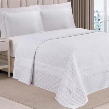 Imagem de Kit Cobre Leito King Belly 300 Fios Bordado Super Macio E - Jm Enxovai