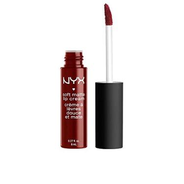 Imagem de NYX MAQUIAGEM PROFISSIONAL Crème labial fosco suave, batom líquido leve - Madri (Cranberry Red)