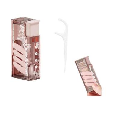 Imagem de Caixa De Armazenamento Para Palitos De Fio Dental Recarregáveis E Port