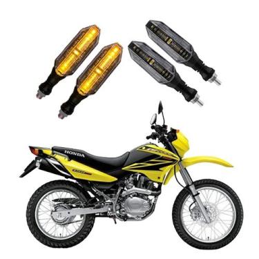 Imagem de KIT 4 Seta Esportiva Pisca de Led Modelo P26 Para Moto Honda NXR 150 B