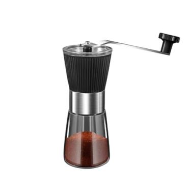 Imagem de Moedor de café manual, rebarbas de cerâmica, 5 configurações de grossura ajustáveis, moedor de café com manivela, para uso doméstico e viagens de acampamento, moedores de grãos de café com manivela