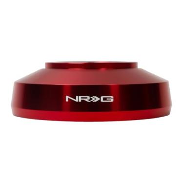 Imagem de NRG Innovations Cubo curto para volante estilo corrida, eixo de direção de alumínio bloqueável, unidade adaptadora de liberação rápida com padrão de parafuso de 6 x 70 mm, compatível com Mustang 90-04