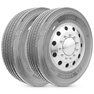 Imagem de Kit 2 Pneu Aro 22.5 275/80R22.5 Sailun SAR49 149/146L 16PR