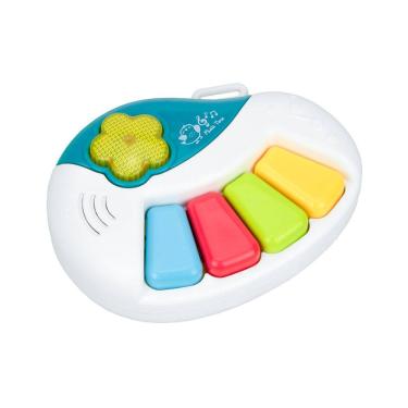 Imagem de Brinquedo Teclado Musical Bebê Unissex Verde/Branco-Pimpolho