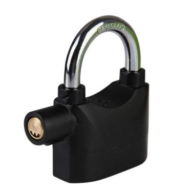 Imagem de Cadeado Com Alarme Alto -110 Db – Segurança Máxima E Resistência Ao Tempo