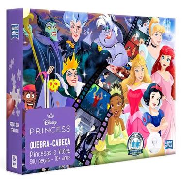 Imagem de Quebra-Cabeças Toyster Disney Princesas E Vilões 500 Peças Game Office