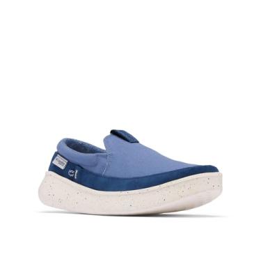 Imagem de Columbia Boatside PFG Sapato náutico masculino, Bluebell/lavagem limão, 9 Wide