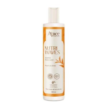 Imagem de Shampoo Limpeza Suave Apse Apice Nutri Waves Vegano 300Ml - Apse Cosmé