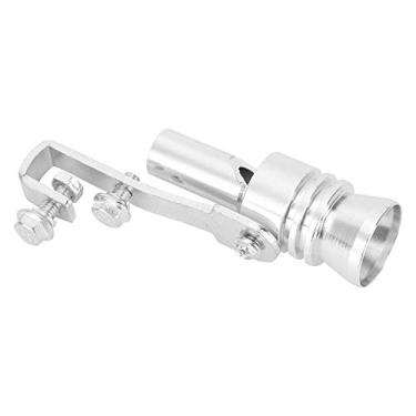 Imagem de Solinder Apito de Som de Liga de Alumínio, Fácil Instalação, Cauda de Cauda de Exaustão Ornamento de Prata Tc L, para Modificação do Carro, Com Qualidade Premium