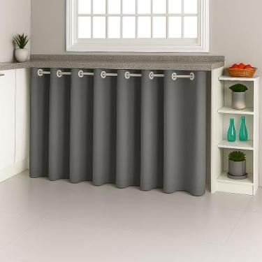Imagem de Cortina De Pia Para Cozinha Área de Serviço Com Bainha - NoBrand, CHUM