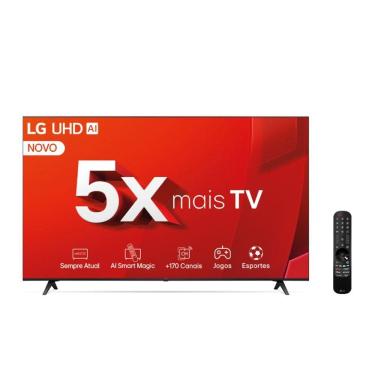 Imagem de Smart TV 4K UHD 55&quot; LG 55UT805 Wi-Fi Inteligência Artificial 3 HDMI 2 USB